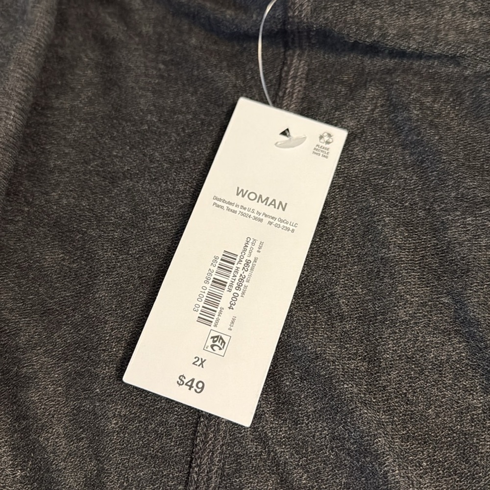 Women's Gray Open Front Cardigan NWT - Picture 2 of 4